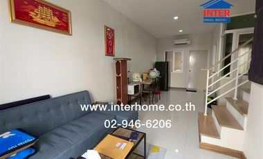 2-storey townhouse, 16.3 sq.w., Golden Town Village, Chaiyaphruek - Wongwaen, near Big C Sai Noi, Soi 17/5, Kanchanaphisek Road, Bang Kruai - Sai Noi