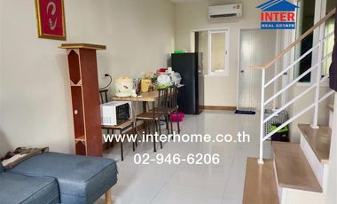 2-storey townhouse, 16.3 sq.w., Golden Town Village, Chaiyaphruek - Wongwaen, near Big C Sai Noi, Soi 17/5, Kanchanaphisek Road, Bang Kruai - Sai Noi