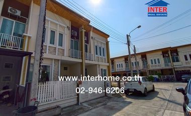 2-storey townhouse, 16.3 sq.w., Golden Town Village, Chaiyaphruek - Wongwaen, near Big C Sai Noi, Soi 17/5, Kanchanaphisek Road, Bang Kruai - Sai Noi