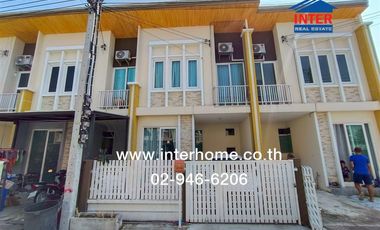 2-storey townhouse, 16.3 sq.w., Golden Town Village, Chaiyaphruek - Wongwaen, near Big C Sai Noi, Soi 17/5, Kanchanaphisek Road, Bang Kruai - Sai Noi