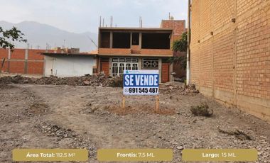 VENTA TERRENO – URB. SANTA MARÍA V ETAPA - CARABAYLLO