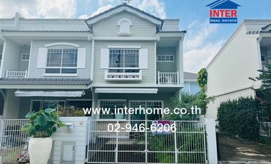 2-storey townhouse, 18.5 sq.w., Village Geo Village, Rangsit-Khlong 3, Rangsit-Nakhon Nayok Road, Lam Luk Ka Road, Chonlamark Phicharn Road, Lam Luk K