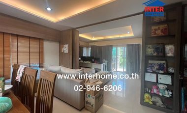 2-storey detached house, 58.4 sq.w., The Centro Village, Ratthanathibet, near MRT Bang Phlu, Bang Phlu Intersection, Bang Kruai-Sai Noi Road, Ratthana
