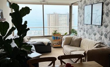 Costa de Montemar, panorámica vista, terraza cerrada, 2 dormitorios, estacionamiento