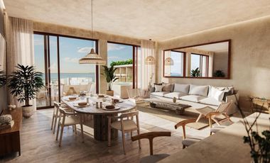 DEPARTAMENTO AMUEBLADO FRENTE AL MAR EN PUERTO MORELOS