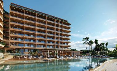 DEPARTAMENTO AMUEBLADO FRENTE AL MAR EN PUERTO MORELOS