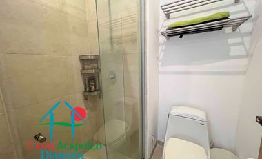 Acogedor departamento en edificio con club de playa. Con vista parcial al mar
