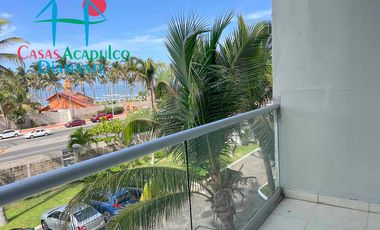 Acogedor departamento en edificio con club de playa. Con vista parcial al mar