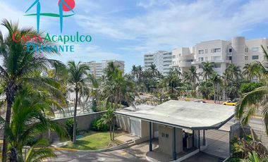 Acogedor departamento en edificio con club de playa. Con vista parcial al mar