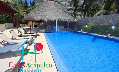 Acogedor departamento en edificio con club de playa. Con vista parcial al mar