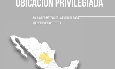 Nave industrial Renta 1513 M2 Tekno, Ubicación a 500 m de la Planta Toyota