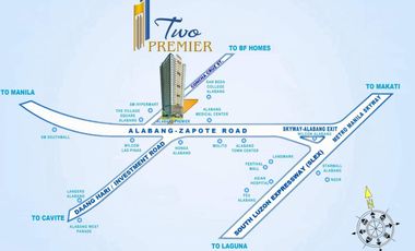 1BR condo and parking for rent in Alabang- CITYLAND TWO PREMIER