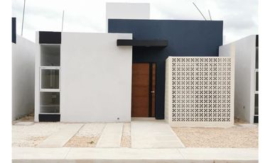 Casa nueva en venta al norte de Mérida lista para estrenar