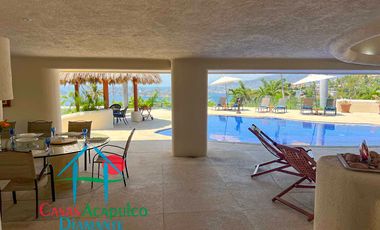 Villa de Lujo en renta vacacional, con Vista al Mar y Alberca Privada