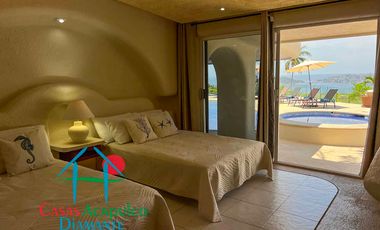 Villa de Lujo en renta vacacional, con Vista al Mar y Alberca Privada