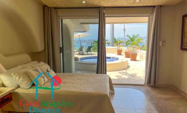 Villa de Lujo en renta vacacional, con Vista al Mar y Alberca Privada