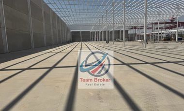 MAGNÍFICA NAVE INDUSTRIAL DE 12,500 M2 completa O EN MÓDULOS. CON ANDENES, 10 M. ALTURA SOBRE AV. PRINCIPAL