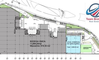 MAGNÍFICA NAVE INDUSTRIAL DE 12,500 M2 completa O EN MÓDULOS. CON ANDENES, 10 M. ALTURA SOBRE AV. PRINCIPAL