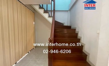 2-storey twin house, 37 sq m., Baan Fah Piyarom Village, Soi 8, Lotus Soi (Lam Luk Ka Khlong 6), Lam Luk Ka Road, Lam Luk Ka, Pathum Thani