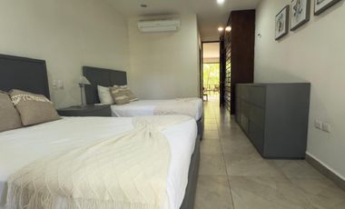 Amplio Departamento 2 Recámaras en Aldea Zama