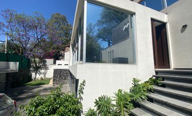 BOSQUES DE TETLAMEYA, COYOACAN, OFICINA DE 2 NIVELES Y JARDIN