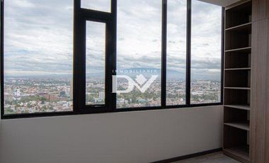 DEPARTAMENTO EN RENTA DE 3 HABITACIONES EN ZAVALETA Y LA RECTA CHOLULA MODERNO, CON VISTA PANORAMICA A LA CIUDAD