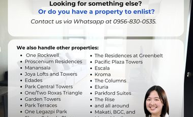 Good Deal! Makati, Kroma Tower by Alveo 2BR Condo Unit (Direct Buyers Only) - Joya Lofts and Towers, Rizal Tower, Luna Gardens, Hidalgo Place