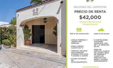 Casa en renta Balcones del Campestre