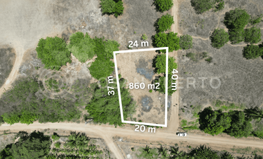 Se Vende Amplio lote de esquina en venta en Playa El Tomatal, Puerto Escondido