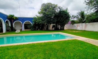 Venta o renta de casa tipo quinta de un piso en Baspul con terreno muy amplio