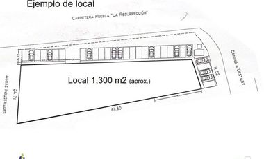 Terreno o Local en Renta - Resurrección