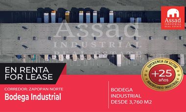 Naves Industriales en renta en Zapopan, El Romeral
