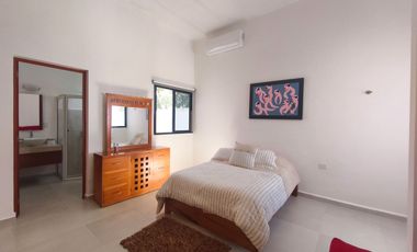 Renta de casa amueblada de un piso, tres recámaras, en Baspul