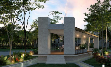 Terreno en venta dentro de Cabo Norte, Mérida con casa club premium