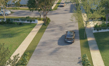 Terreno en venta dentro de Cabo Norte, Mérida con casa club premium