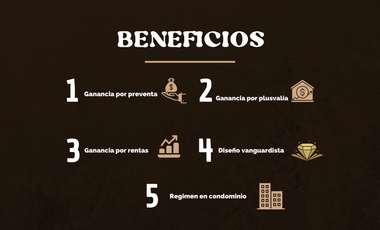¡EXCLUSIVA PREVENTA ACTIVA! Estudios modernos pensados para ti.