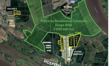 Terreno en venta cerca de ciudad celeste, via a samborondon