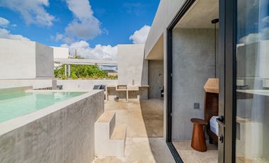 Penthouse de 3 Habitaciones con Alberca en Tulum. Cerca de la playa.
