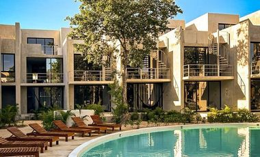 Penthouse de 3 Habitaciones con Alberca en Tulum. Cerca de la playa.