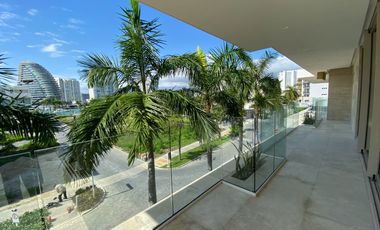 DEPARTAMENTO CON PRECIO DE OPORTUNIDAD EN LUJOSO DESARROLLO EN PUERTO CANCUN, DISEÑO ITALIANO