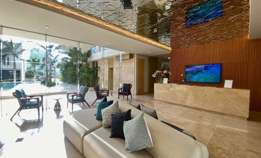 DEPARTAMENTO CON PRECIO DE OPORTUNIDAD EN LUJOSO DESARROLLO EN PUERTO CANCUN, DISEÑO ITALIANO