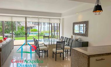 Terraza con jacuzzi y acceso directo al jardín