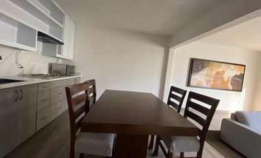 RENTA DEPARTAMENTO SEMI AMUEBLADO EN SATELITE EN MONTERREY