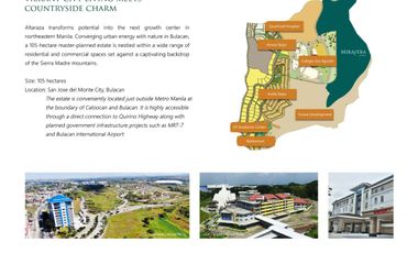 1,500 sqm. Greenside Lot in Miravera at Altarza, San Jose del Monte, Bulacan for Sale