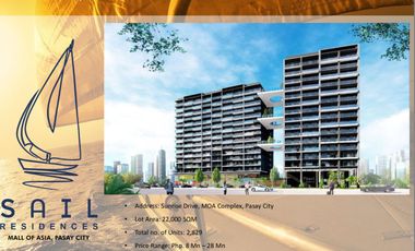 1BR Condo in Mall of Asia Complex Pasay City Sail Residences