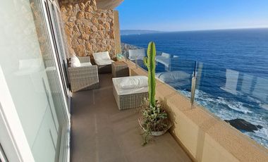 Espectacular departamento con linda vista al mar , 4 D , 3 B , 2 E  ,ubicado Costa de Montemar