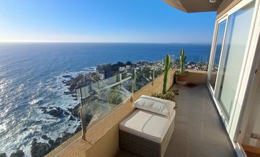 Espectacular departamento con linda vista al mar , 4 D , 3 B , 2 E  ,ubicado Costa de Montemar