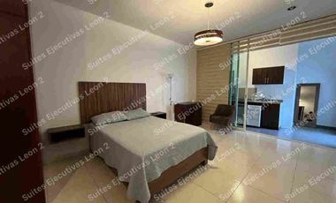 Renta Loft amueblado con servicios Norte Leon