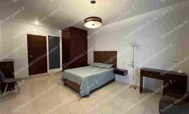 Renta Loft amueblado con servicios Norte Leon