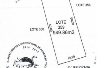 Terreno en venta en privada residencial al norte de Mérida con precio de oportunidad